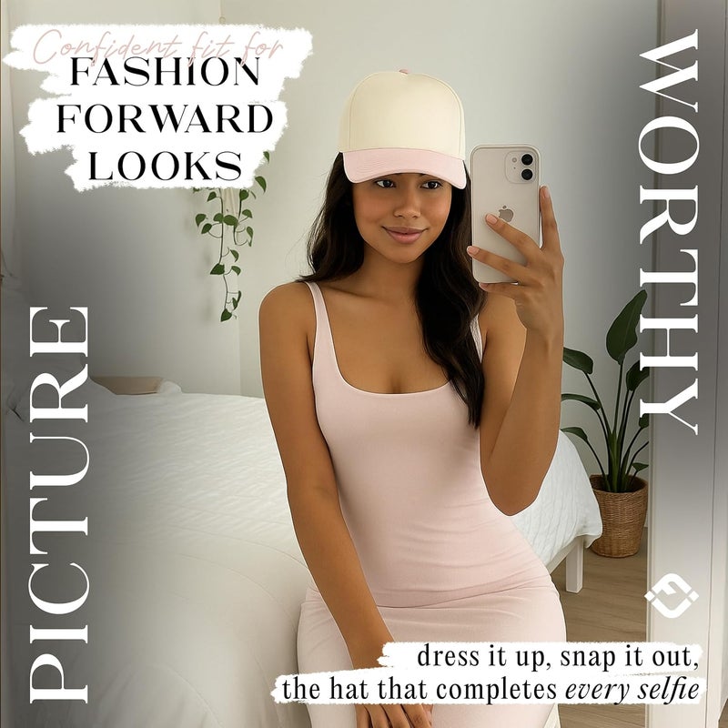 Funky Junque Vintage Canvas Snapback Hat - Adjustable 2 Tone Cap for Men Women - Put It On My, Cowboy, Girl Dad, Funny - Image 4